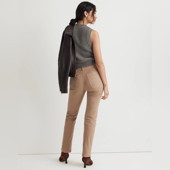 Madewell Women’s The '90s Straight Utility Pant Garment-Dyed Canvas Dark Rope 26 - Picture 2 of 9